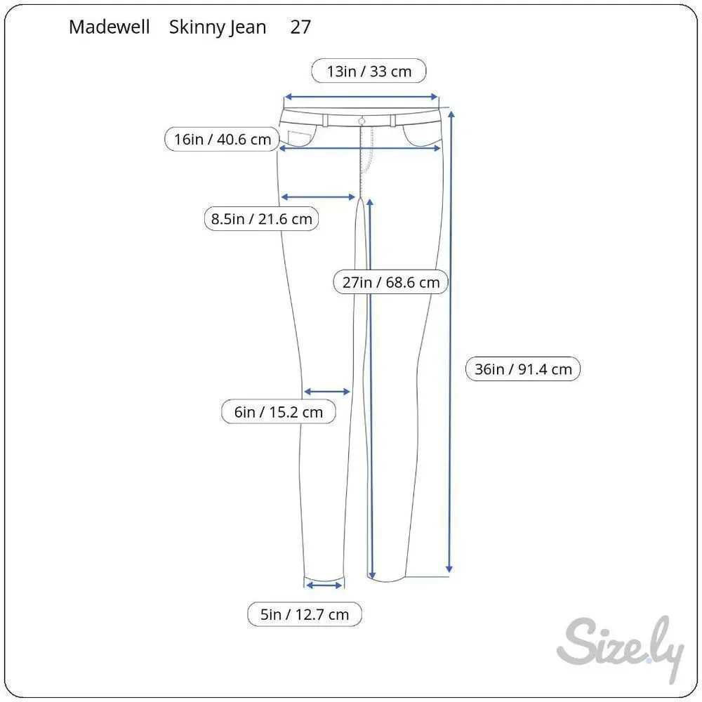 Madewell Skinny Jeans Dark Blue Size 27 Read - Picture 10 of 10